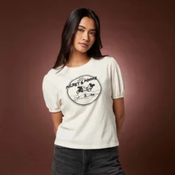 Mickey And Minnie Puff Sleeve T-Shirt For Adults -Disney 2325052670027M 1