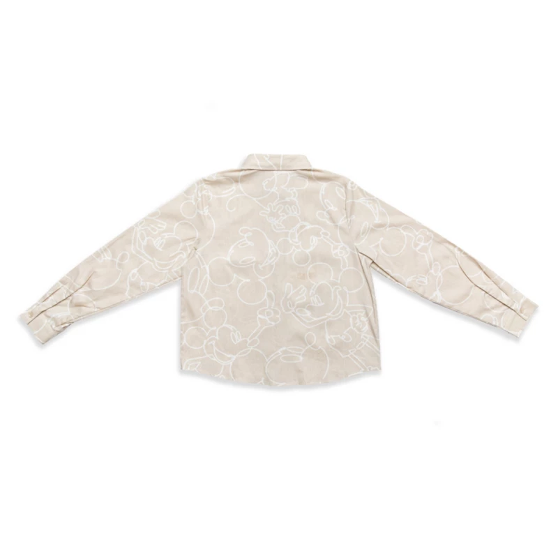 Mickey Mouse Long Sleeve Button Up Shirt For Women 4 Mickey Mouse Long Sleeve Button Up Shirt For Women - Image 2