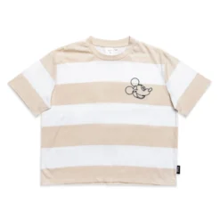 Mickey Mouse Striped Crop T-Shirt For Women