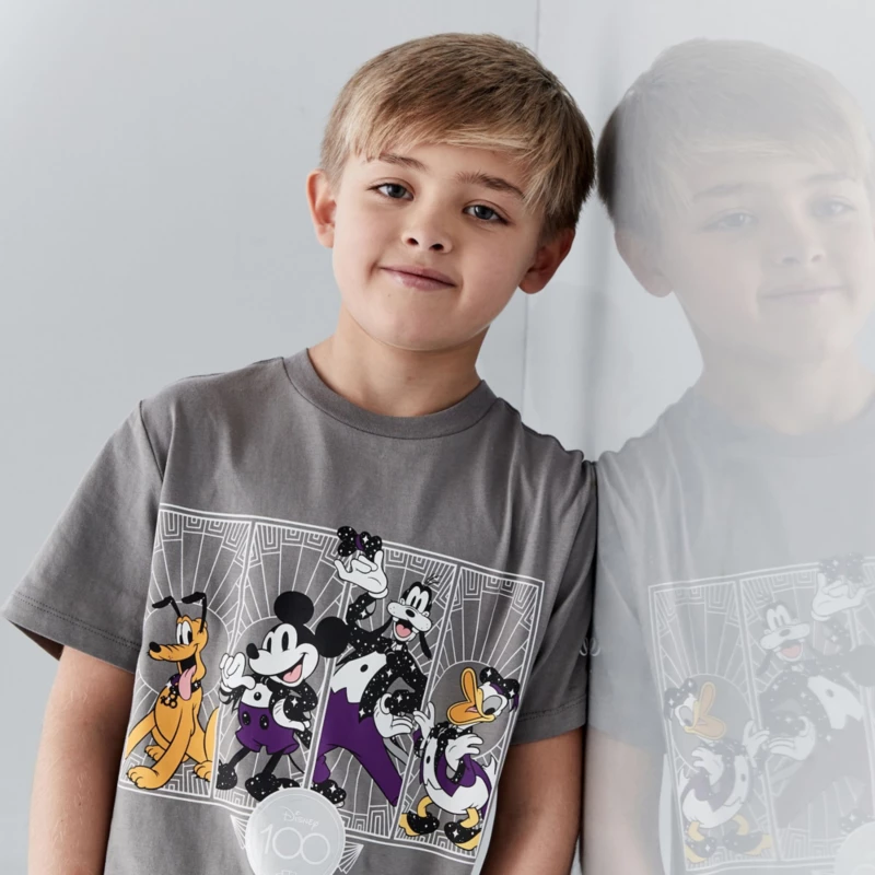 Mickey And Friends Disney100 Platinum Celebration T-Shirt For Kids 4 Mickey And Friends Disney100 Platinum Celebration T-Shirt For Kids - Image 2