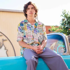 Disneyland Woven Shirt For Adults - Disney100 -Disney 2403049490001M 1