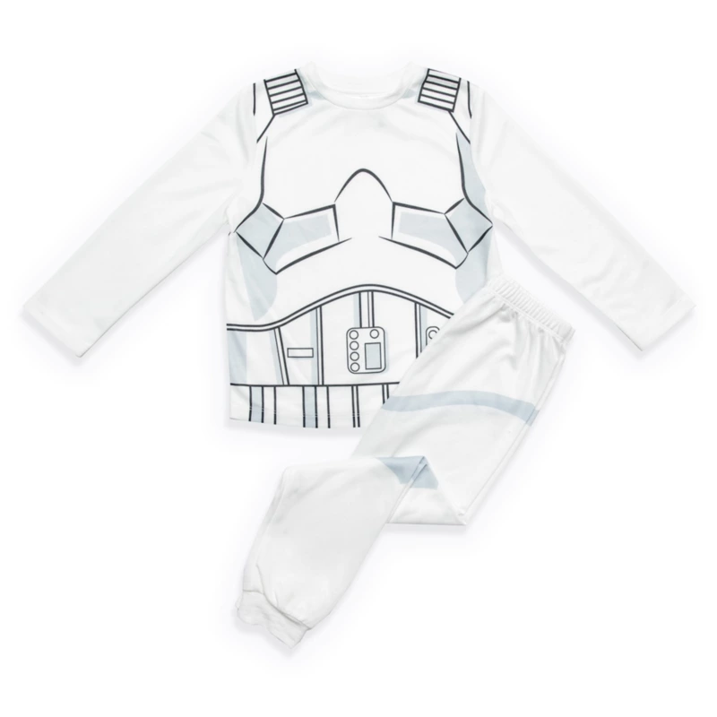 Stormtrooper Long Sleeve Pyjamas Set For Kids, Star Wars 3 Stormtrooper Long Sleeve Pyjamas Set For Kids, Star Wars