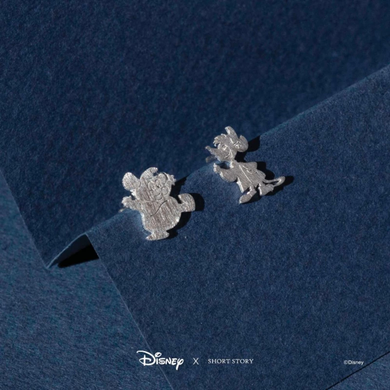 Disney Earrings Cinderella Jaq And Gus, Silver 4 Disney Earrings Cinderella Jaq And Gus, Silver - Image 2