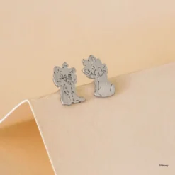 Disney Earring Marie, Silver -Disney 348658015733 1