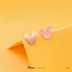 Disney Earrings Mickey Ears, Rose Gold -Disney 348658020683 1