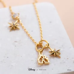 Disney Necklace Castle, Gold -Disney 348658024735 1