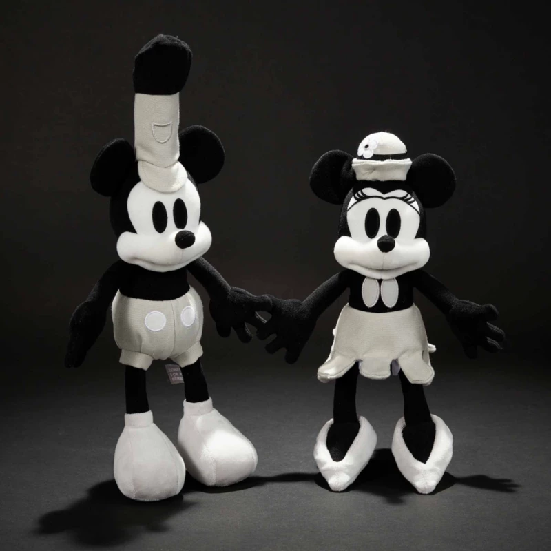 Mickey And Minnie Mouse Steamboat Willie Plush Set - Disney100 4 Mickey And Minnie Mouse Steamboat Willie Plush Set - Disney100 - Image 2