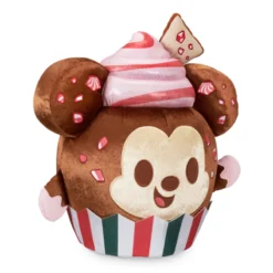 Mickey Mouse Peppermint Bark Cupcake Disney Munchlings Scented Medium Plush - Baked Treats -Disney 412503304132 2
