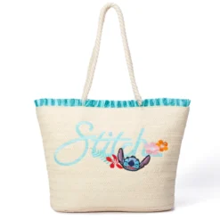 Stitch Straw Tote Bag