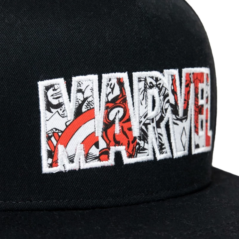 Marvel Logo Flat Brim Cap For Adults 7 Marvel Logo Flat Brim Cap For Adults - Image 5