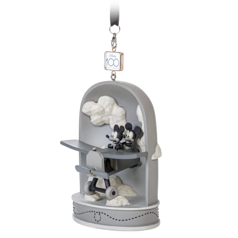 Mickey And Minnie Disney100 Eras Sketchbook Hanging Ornament, Plane Crazy 4 Mickey And Minnie Disney100 Eras Sketchbook Hanging Ornament, Plane Crazy - Image 2