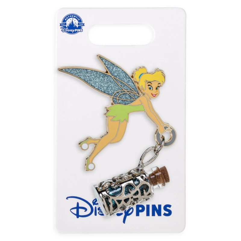 Tinker Bell Pin With Glitter Vial Dangler, Peter Pan 4 Tinker Bell Pin With Glitter Vial Dangler, Peter Pan - Image 2